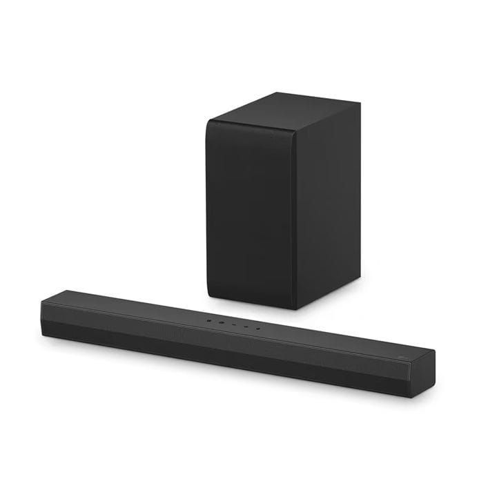 LG 2.1 Channel Soundbar 300W, WOW Interface, AI Sound Pro, Dolby Digital - Black - S40T
