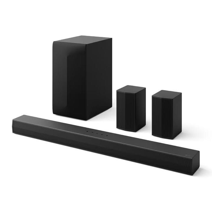 LG 5.1 Channel Dolby Digital, Wireless Subwoofer And Rear Speaker, AI Sound Pro Home Theater Soundbar 600W - Black - S65TR
