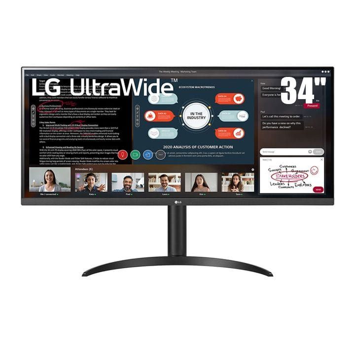 LG 34'' 21:9 UltraWide Full HD IPS Monitor with AMD FreeSync | 34WP550-B
