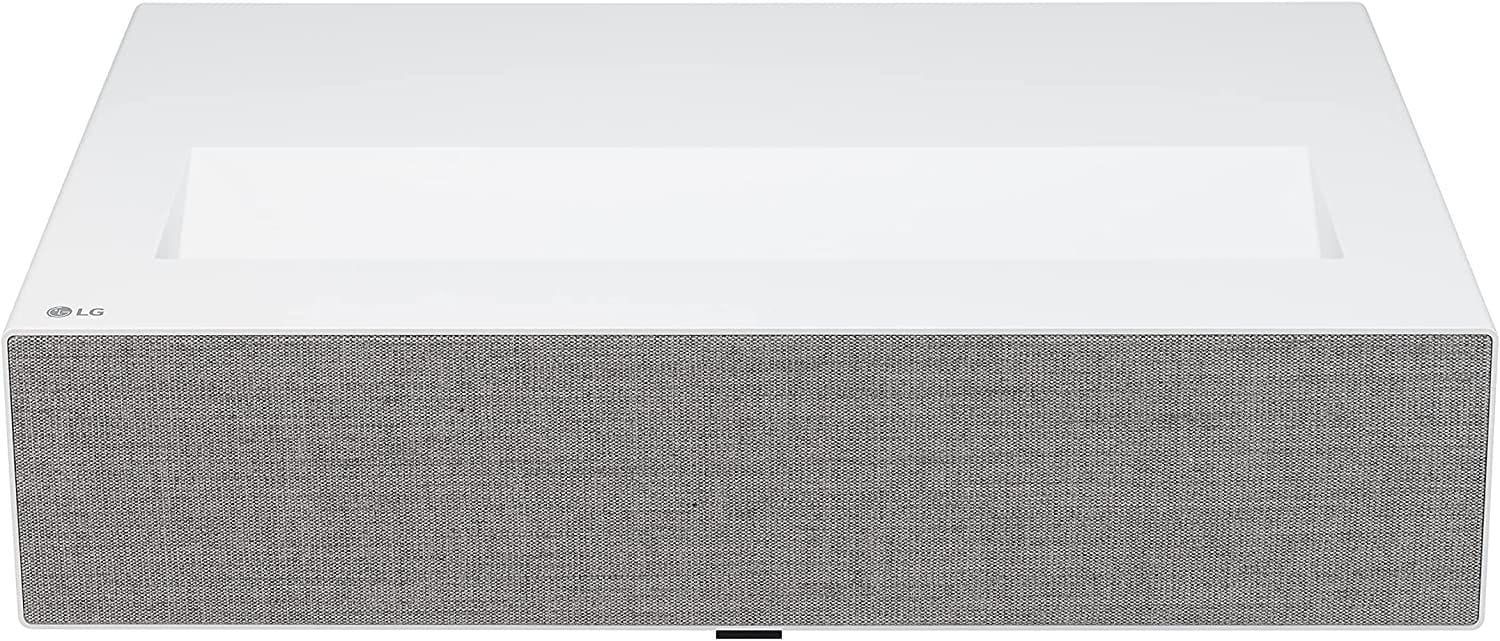 LG CineBeam 4K UHD Laser UST Smart Home Cinema Projector, webOS, Brightness Optimizer 2, 8.3 Mega Pixel - White - HU715QW