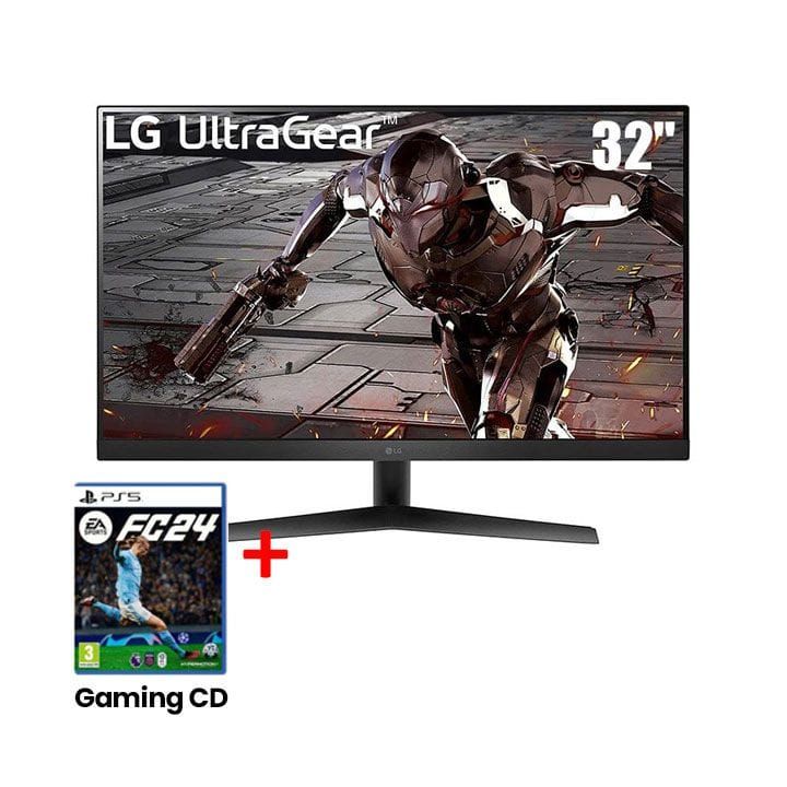 LG 31.5'' UltraGear Full HD Gaming Monitor with 165Hz, 1ms MBR and NVIDIA G-SYNC Compatible | 32GN50R-B (Display Unit)