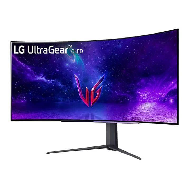 LG UltraGear™ OLED Curved Gaming Monitor 45 Inch, WQHD 1440P with 240Hz Refresh Rate, 0.03ms Response Time - Black - 45GR95QE-B