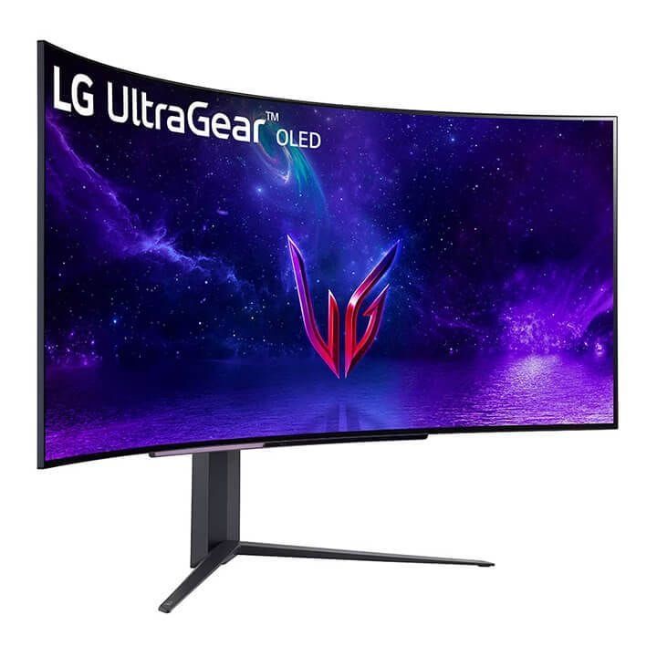 LG UltraGear™ OLED Curved Gaming Monitor 45 Inch, WQHD 1440P with 240Hz Refresh Rate, 0.03ms Response Time - Black - 45GR95QE-B