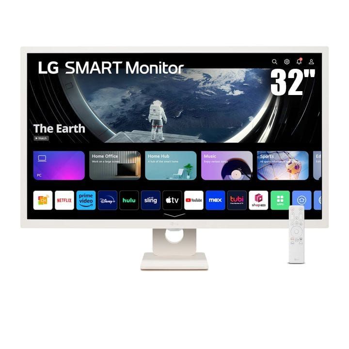 إل جي شاشة ذكية ٣١.٥ بوصة ٢٠٢٣ بدقة كاملة HD IPS | 32SR50F-W