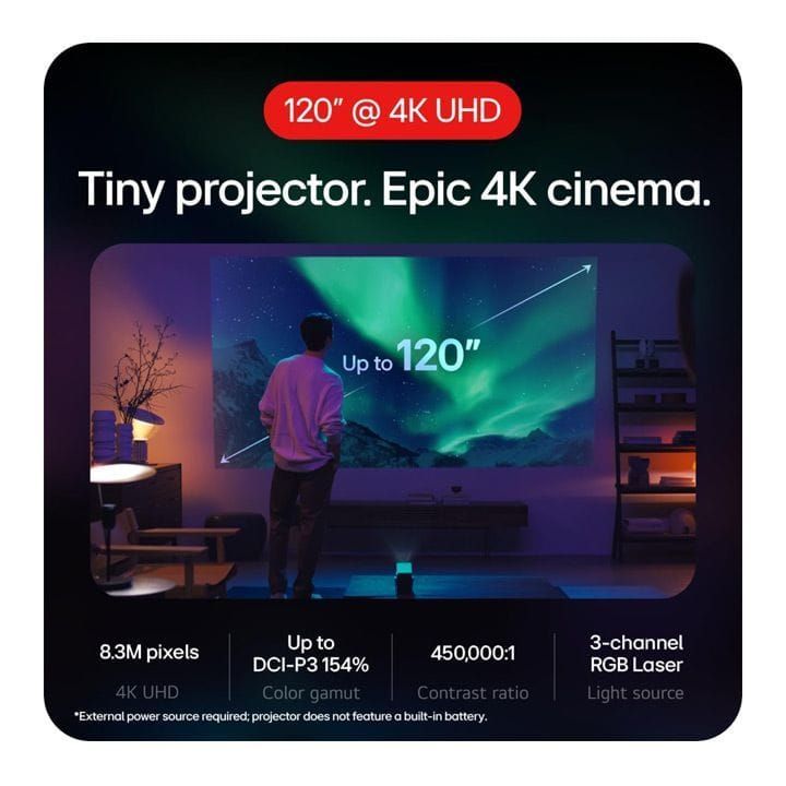 LG 2024 CineBeam Q Portable 4K UHD Projector | HU710PB