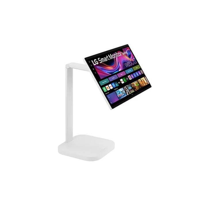 LG 31.5Inch 4K UHD IPS Smart Monitor Swing With Touchscreen, A Unique Movable Stand And WebOS System With A Hidden Adapter - White - 32U889SA-W.AUS (Open Piece/Display Unit)