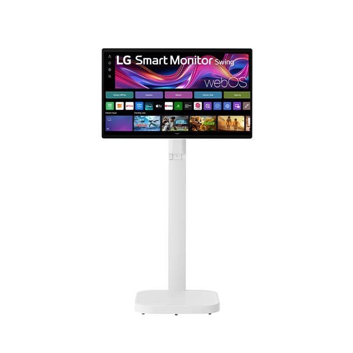LG 31.5Inch 4K UHD IPS Smart Monitor Swing With Touchscreen, A Unique Movable Stand And WebOS System With A Hidden Adapter - White - 32U889SA-W.AUS (Open Piece/Display Unit)