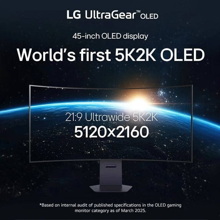 LG UltraGear 5K2K OLED Curved Gaming Monitor | Black | 45GX950A-B