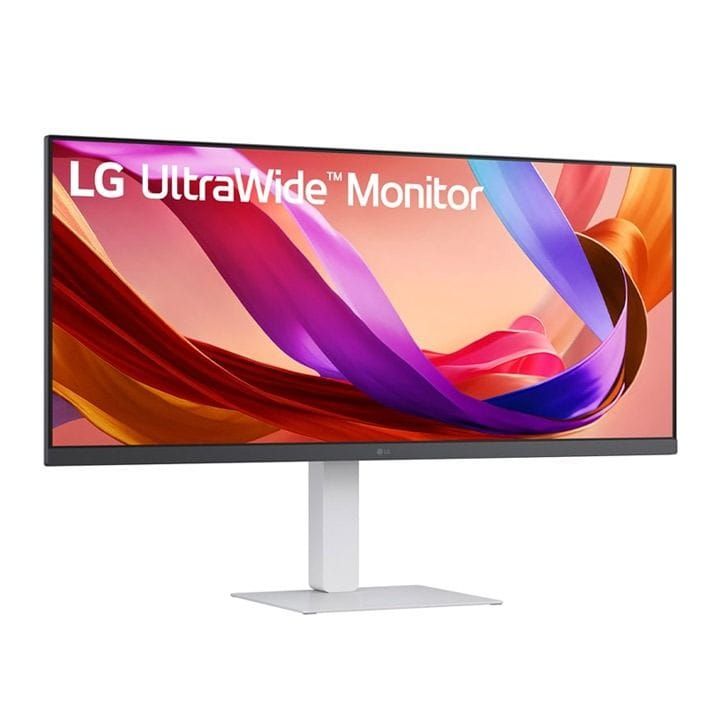 LG UltraWide WFHD IPS Monitor 34 Inch, Immersive Sound System, Clear Motion With 1ms MBR, HDR 400, IPS Display, 3-Side Virtually Borderless - White - 34U530A