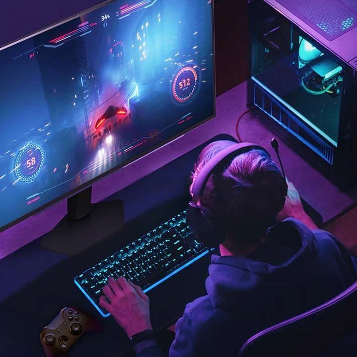 LG UltraGear 27" OLED QHD Gaming Monitor – 2560×1440, 240Hz Refresh Rate, 0.03ms Response Time, HDR400, G-SYNC & FreeSync Premium Pro | Black - 27GX704A-B | Open Piece - A Grade