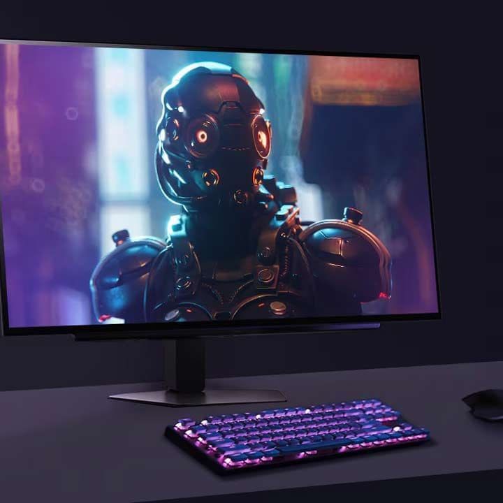 LG UltraGear 27" OLED QHD Gaming Monitor – 2560×1440, 240Hz Refresh Rate, 0.03ms Response Time, HDR400, G-SYNC & FreeSync Premium Pro | Black - 27GX704A-B | Open Piece - A Grade