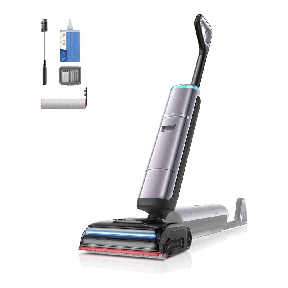 Dreame H16 Pro Steam Wet & Dry Vacuum Cleaner, 28000Pa Suction, 200°C Steam, Self-Cleaning, AI Edge Cleaning | Silver - HHR48F