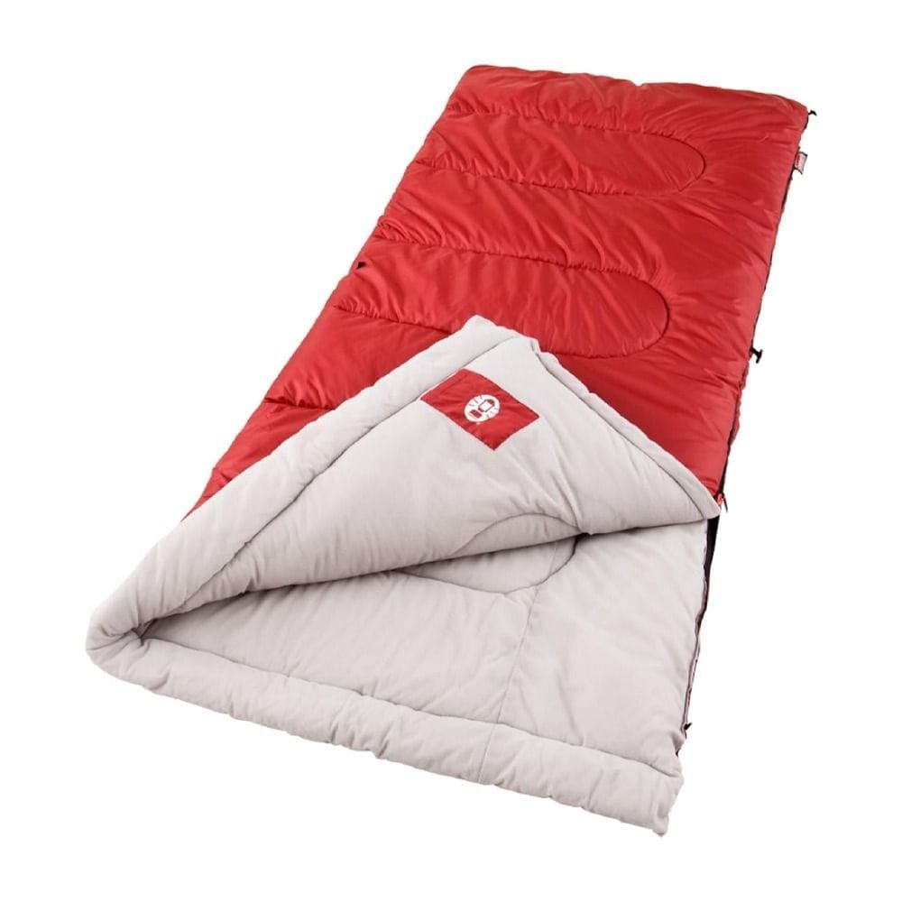 Coleman Sleeping Bag, Outdoor Camping Sleeping Bag, Lightweight and Comfortable Design, Insulated Sleeping Gear for Camping, Hiking and Travel | Red