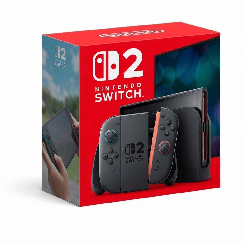 Nintendo Switch 2 Gaming Console, 7.9-inch Full HD HDR 120Hz Display, 4K TV Dock, 256GB Storage, Joy-Con 2 | 45496321529