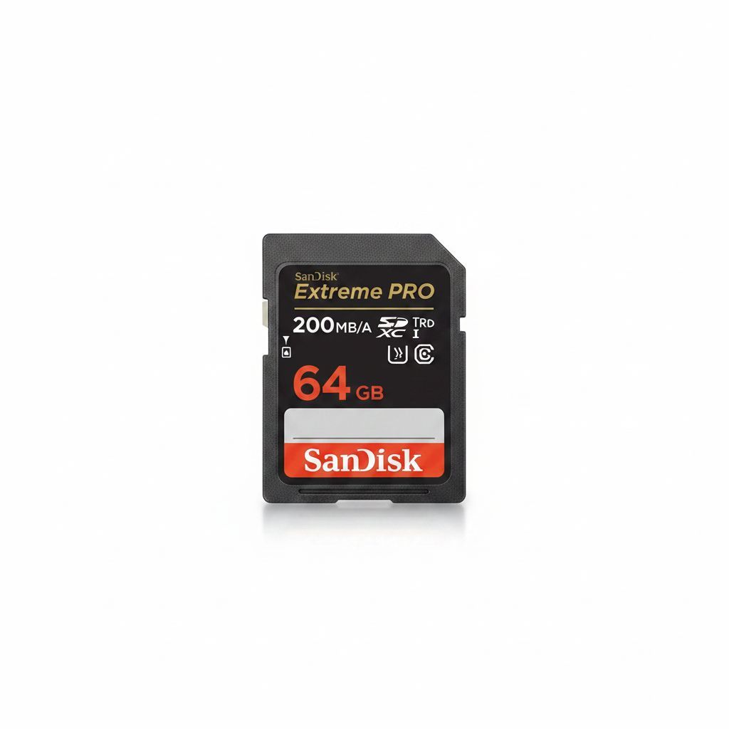 سانديسك إكستريم برو SDXC سعة 64 جيجابايت لتصوير فيديو 4K، UHS-I، فئة 10، U3، V30، أسود