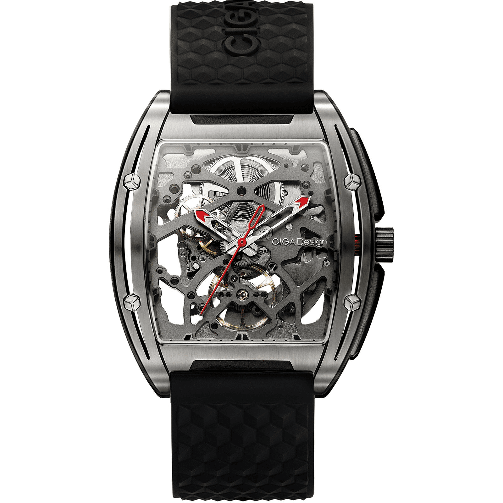 CIGA Design Z-Series Titanium Black Watch, Grade 2 Titanium Case, Seagull ST2553JK Automatic Movement, Sapphire Crystal, 3 ATM Water Resistant