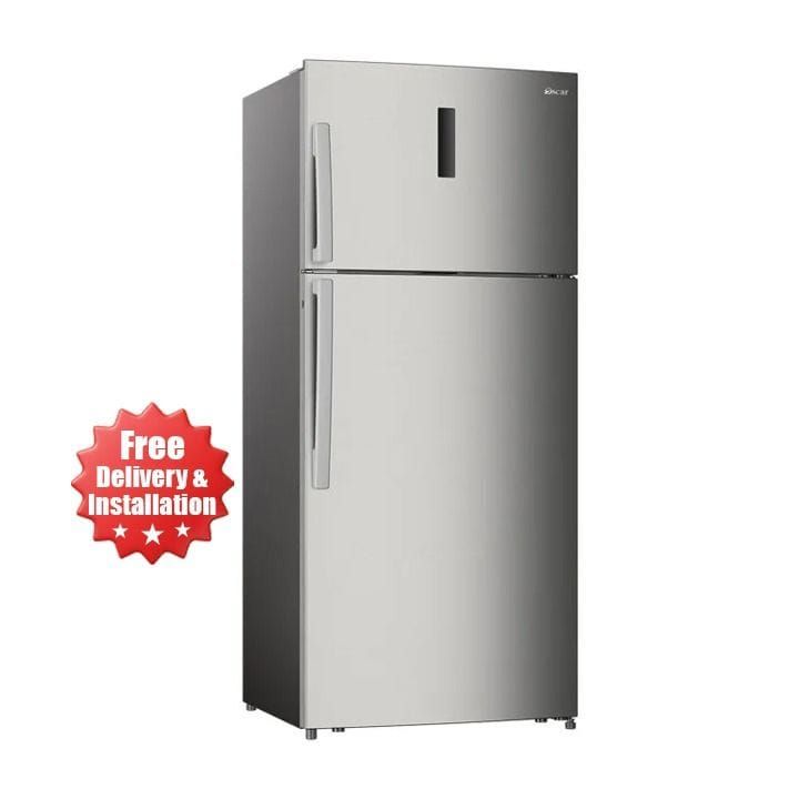 Oscar Double Door Refrigerator 527L, Spacious Storage And Modern Design - Silver - ORF 710 FFHS