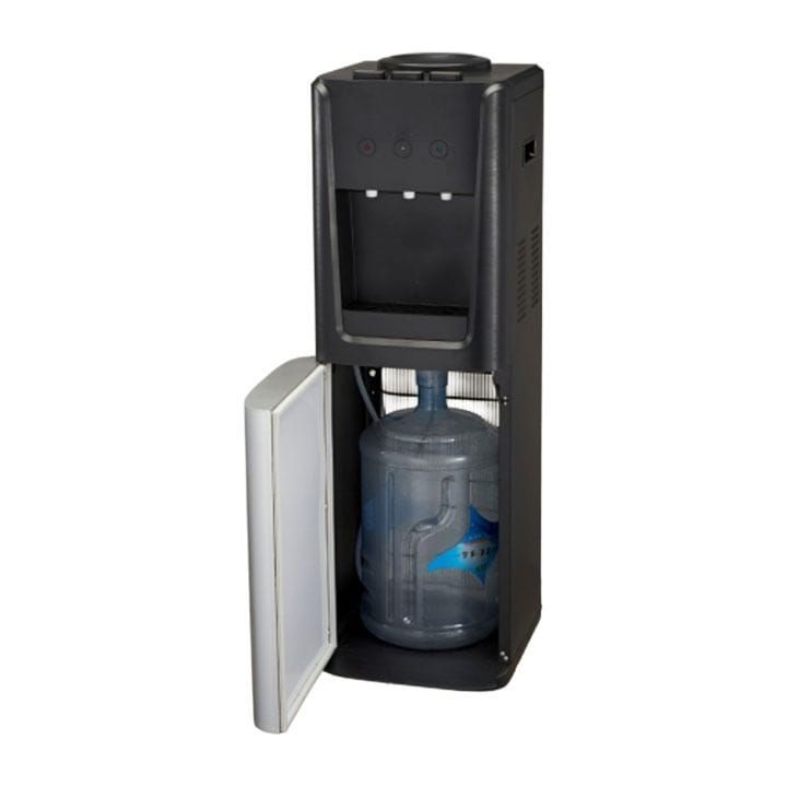 Oscar Hot & Cold 3 Tap Water Dispenser, Bottom Loading, Stylish Design, Reliable Performance - Silver/White - OWD3TB