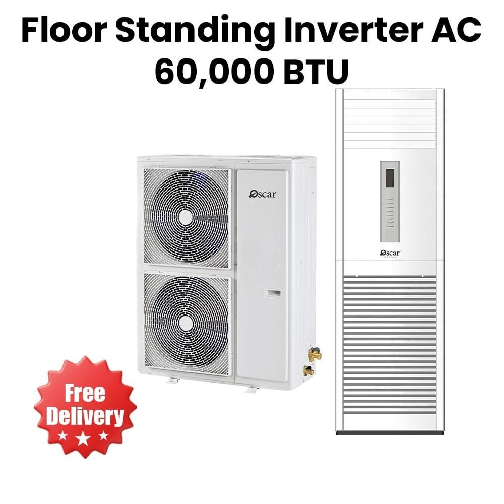 Oscar 60,000 BTU Floor Standing Inverter AC | Hot & Cold | OFS60KHC