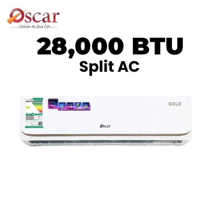 Oscar 2.5 Ton Split Air Conditioner 28000 BTU, Modern Design, Reliable Performance - White - OS30MCR410