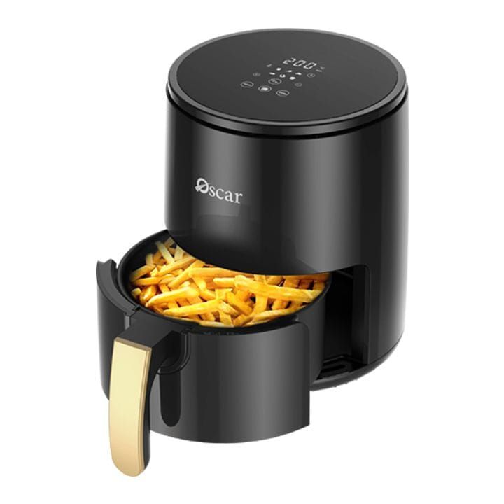Oscar Air Fryer 3L, Digital Touch, Durable Construction, Compact Design, Rapid Air Recycling Technology, Versatile Kitchen Appliance - Black - OAF3LDTB