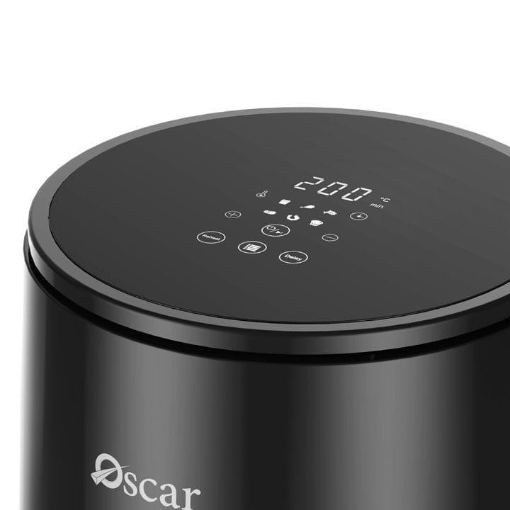 Oscar Air Fryer 3L, Digital Touch, Durable Construction, Compact Design, Rapid Air Recycling Technology, Versatile Kitchen Appliance - Black - OAF3LDTB