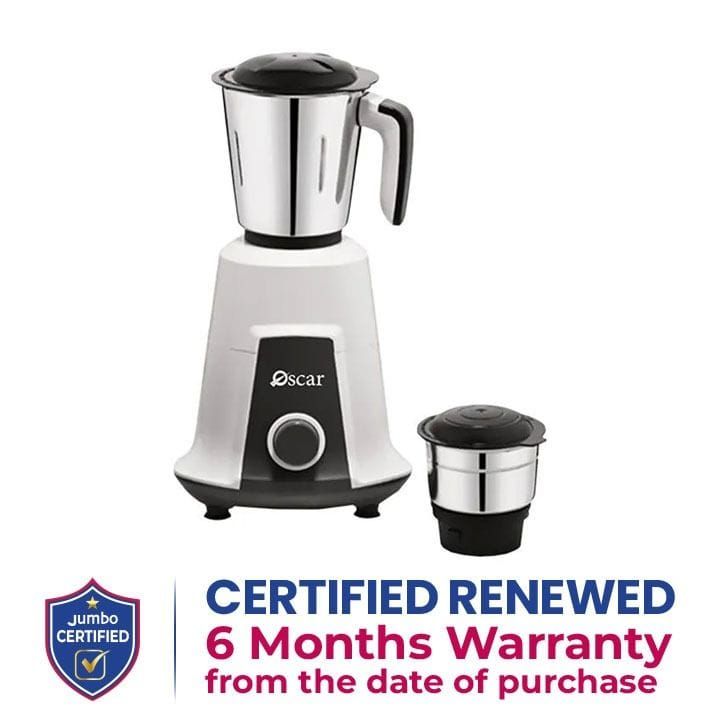 Oscar 550W Indian Mixer with 2 Stainless Steel Jars | OMG550INDK1