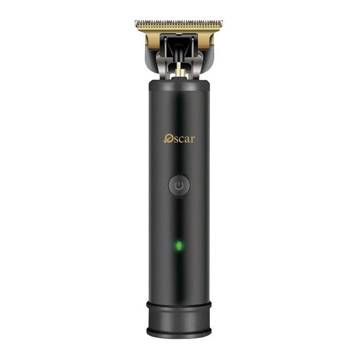 Oscar Rechargeable Hair Trimmer, Stainless Steel Blades, Long-Lasting Battery, Ergonomic Design For Effortless Trimming - Black - OHT2304SS