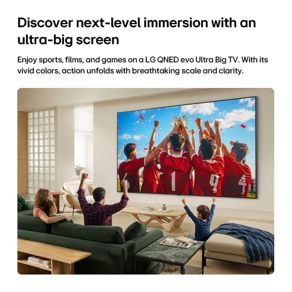 LG 86-Inch QNED Evo AI QNED85 MiniLED 4K Smart TV - Dynamic QNED Color Pro, HDR10/Dolby Vision, AI Sound Pro, webOS, Magic Remote | 86QNED85B6T.AMRG