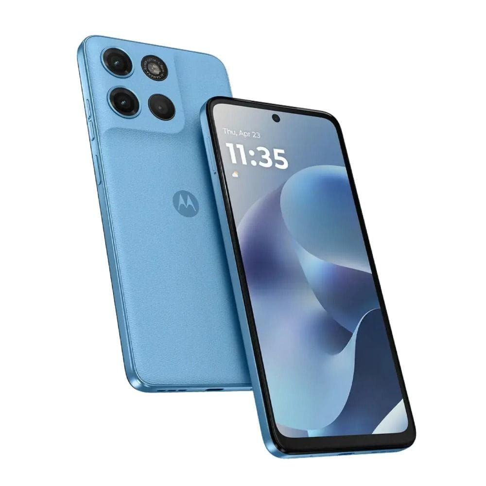 Motorola Moto G17 4G Smartphone, 4GB RAM, 128GB Storage, 6.72" LCD, Helio G81 Extreme, 50MP Camera | Alaskan Blue (Light Blue) - PBBL0017AE XT2623-3 AE