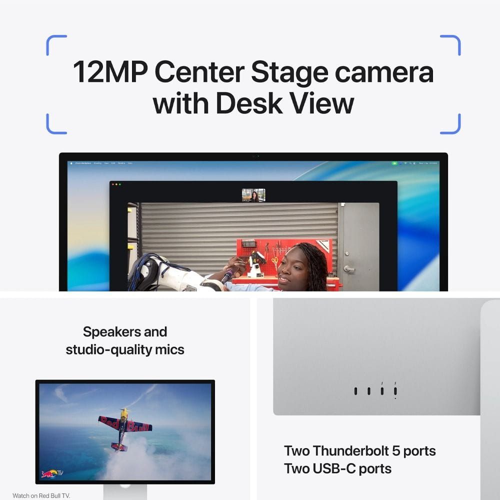 Apple Studio Display XDR 27-inch 5K Retina XDR Display Monitor, Standard Glass, VESA Mount Adapter, Stand Not Included | MFEX4B/A