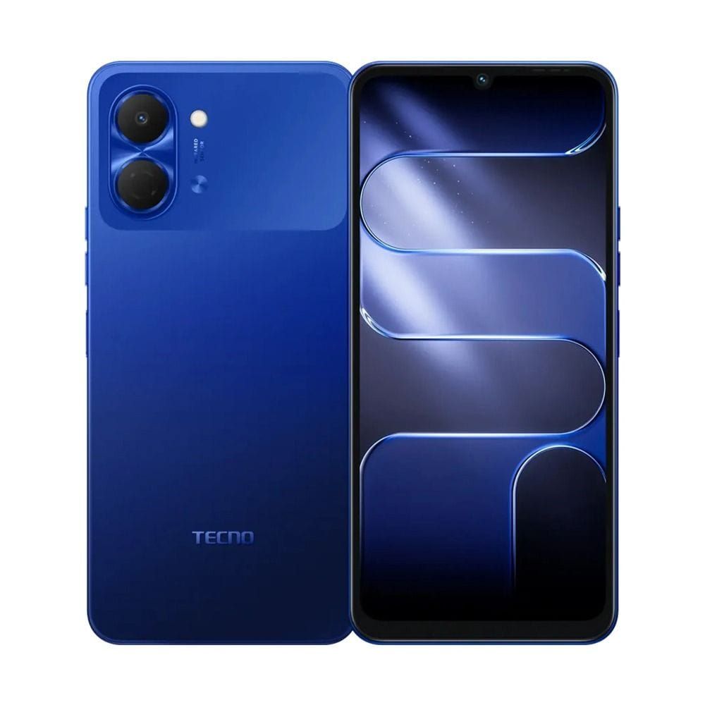 Tecno Spark Go3 4G Smartphone, 4GB RAM, 128GB Storage, 6.75" 120Hz Display, 5000mAh Battery, 15W Charging | Galaxy Blue - KN3 10082755