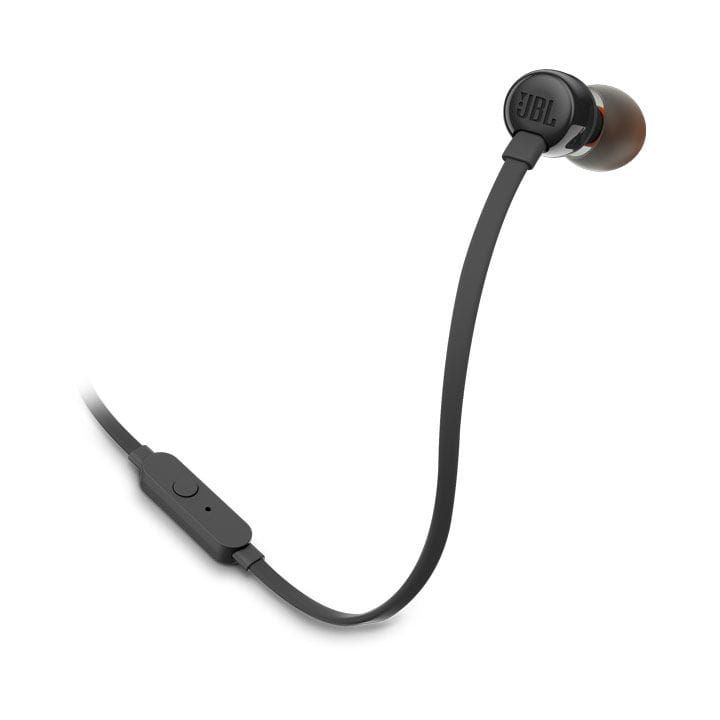 JBL T110 Earphone Lightweight Design With Powerful Pure Bass Sound, And Durable Cable For Everyday Music And Calls - Black - T110