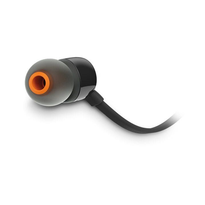 JBL T110 Earphone Lightweight Design With Powerful Pure Bass Sound, And Durable Cable For Everyday Music And Calls - Black - T110