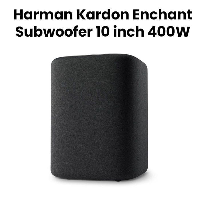 Harman Kardon Enchant Subwoofer Max Audio Power, Ultra-Low Resonance Enclosure, Bass Reflex Port Design, Wireless Audio Connection - Black - HKENCHSUBGRAAM