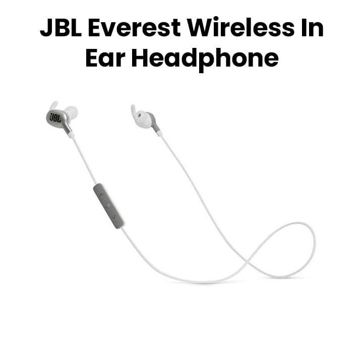 JBL Everest V110BT Wireless In-Ear Headphones, Active Noise Cancellation, 3.5mm Jack, 8 Hour Battery - Silver - Everest V110BT