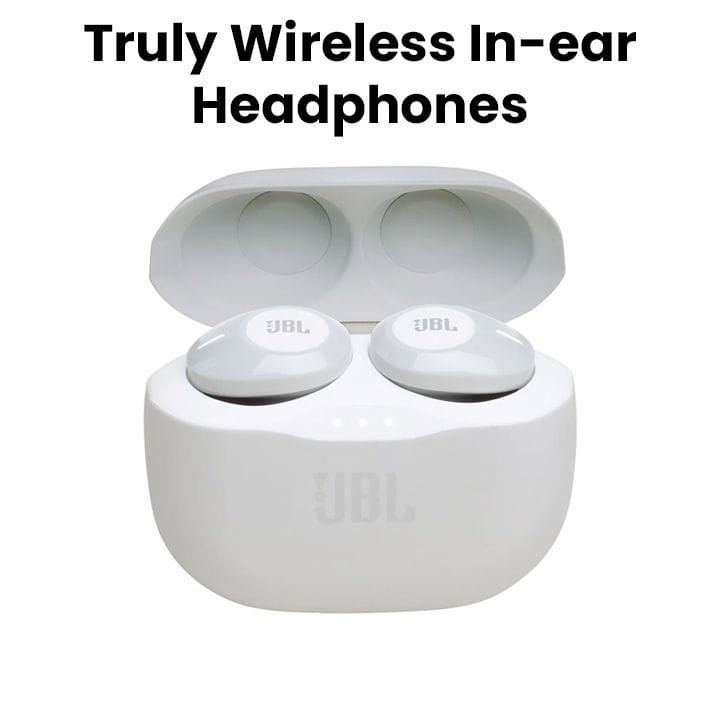 JBL TUNE 120TW Truly Wireless In-ear Headphones - White