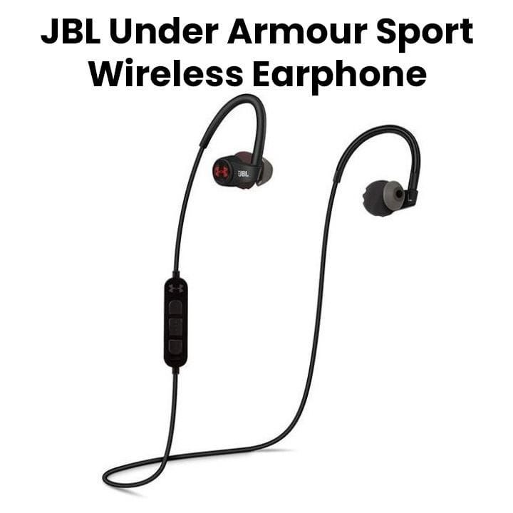 JBL Under Armour Sport Wireless Earphone, Up to 5 hours With Audio And Heart Rate Monitoring Enabled - Black - UAJBLHRMB