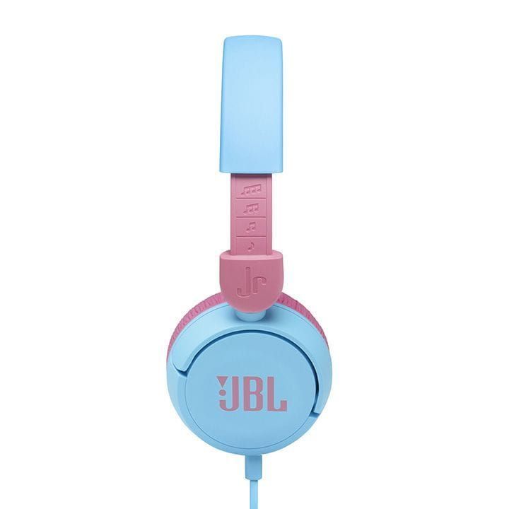 JBL Junior 310BT Wireless on-Ear Kids Headphones Safe Sound, Fit for Kids, Parental Control with Customizable Volume - Blue - JR310