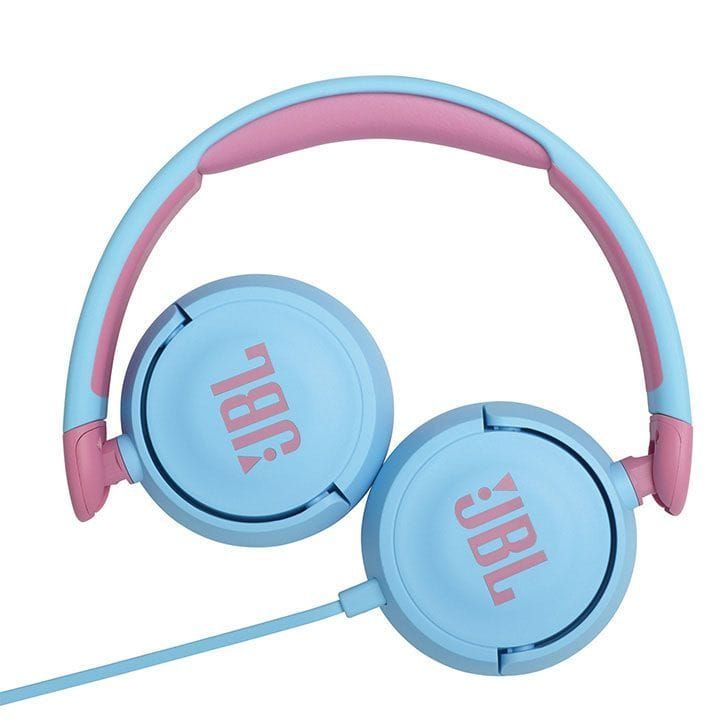 JBL Junior 310BT Wireless on-Ear Kids Headphones Safe Sound, Fit for Kids, Parental Control with Customizable Volume - Blue - JR310