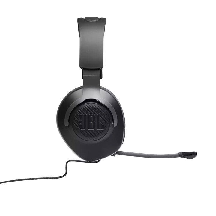 JBL Quantum 100 Wired Headset Over-Ear Gaming with a Detachable Mic, Lightweight Over-Ear Design, Multi-Platform Compatibility - Black - QUANTUM100