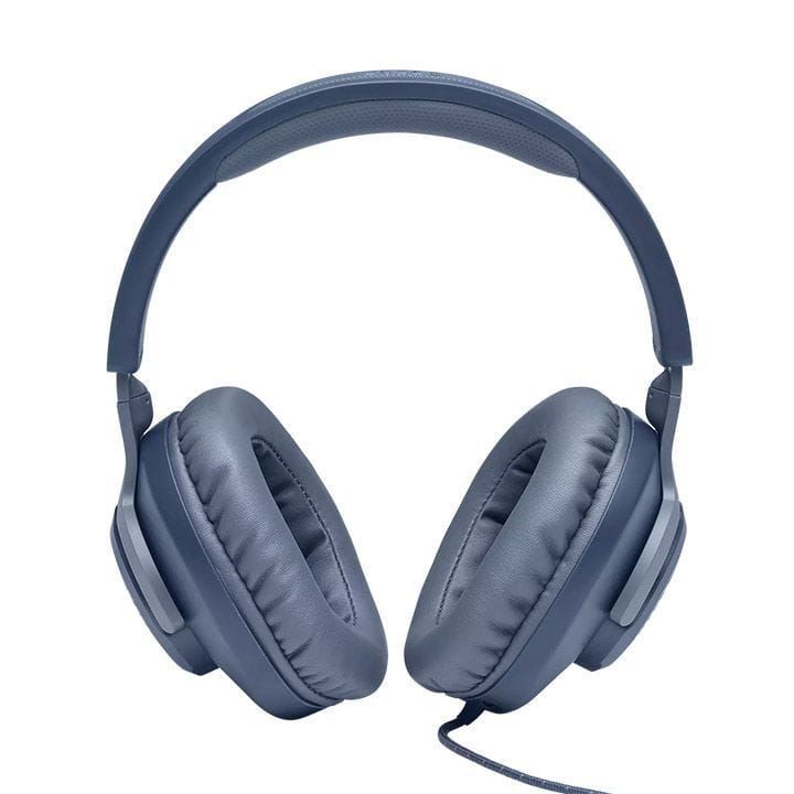 JBL Quantum 100 Wired Headset Over-Ear Gaming with a Detachable Mic, Lightweight Over-Ear Design, Multi-Platform Compatibility - Blue - QUANTUM100