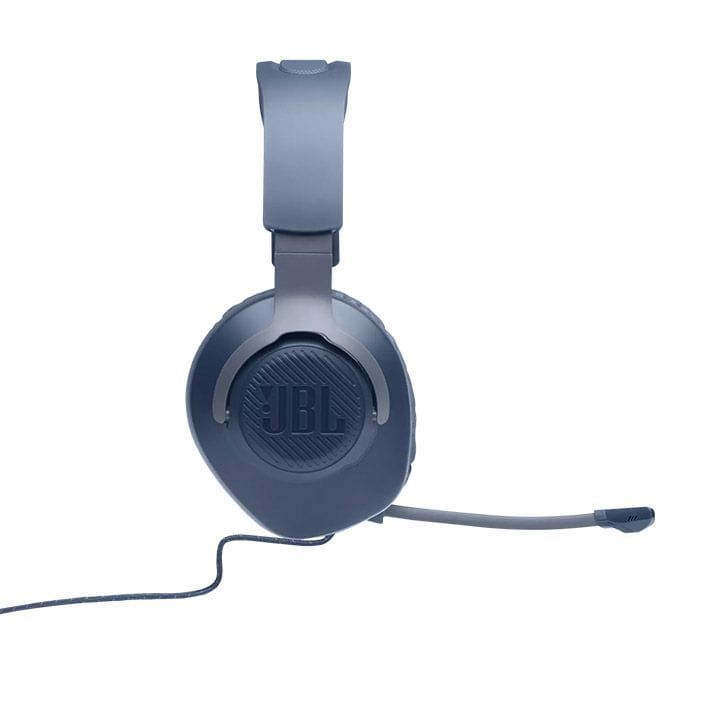 JBL Quantum 100 Wired Headset Over-Ear Gaming with a Detachable Mic, Lightweight Over-Ear Design, Multi-Platform Compatibility - Blue - QUANTUM100