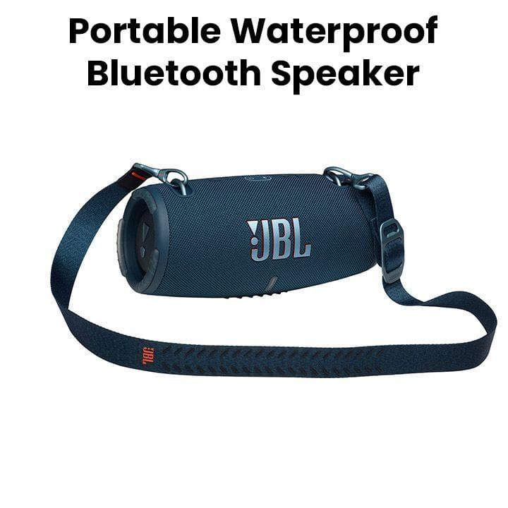JBL Xtreme 3 Portable Bluetooth Speaker, Powerful Sound and Deep Bass, IP67 Waterproof, 15 Hours of Playtime, Powerbank - Blue - XTREME3