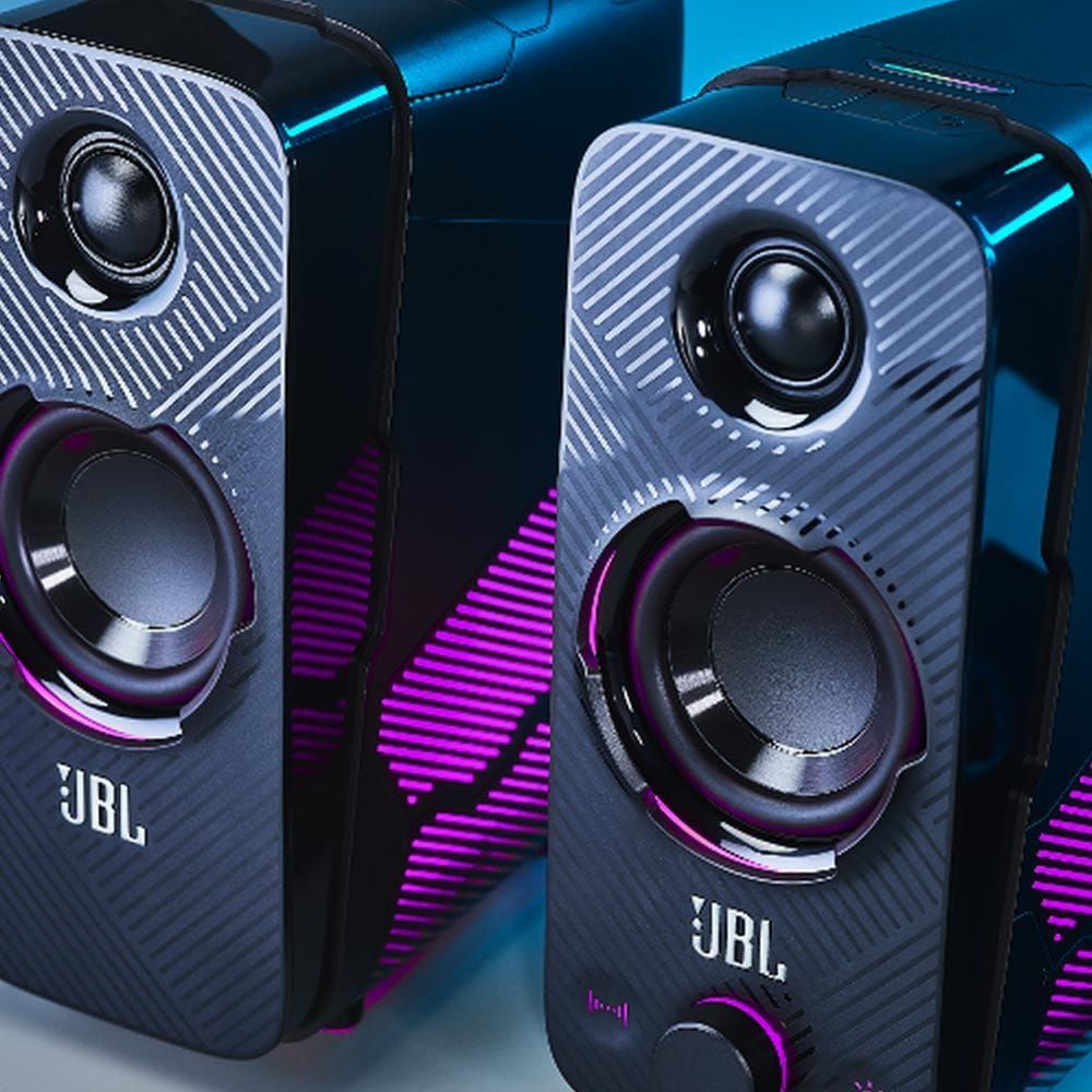JBL Quantum Duo Gaming Speaker Powerful JBL Sound with LED Colour Lights