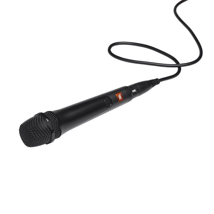 JBL PartyBox Mic 100 Wired Dynamic Vocal Microphone, 6.35mm Jack, Noise Reduction - Black - JBLPBM100BLKAM
