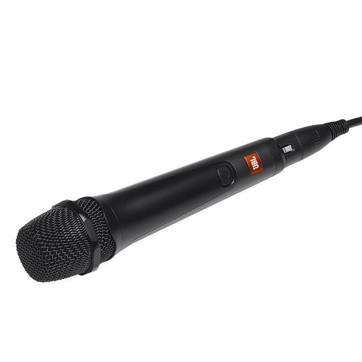 JBL PartyBox Mic 100 Wired Dynamic Vocal Microphone, 6.35mm Jack, Noise Reduction - Black - JBLPBM100BLKAM