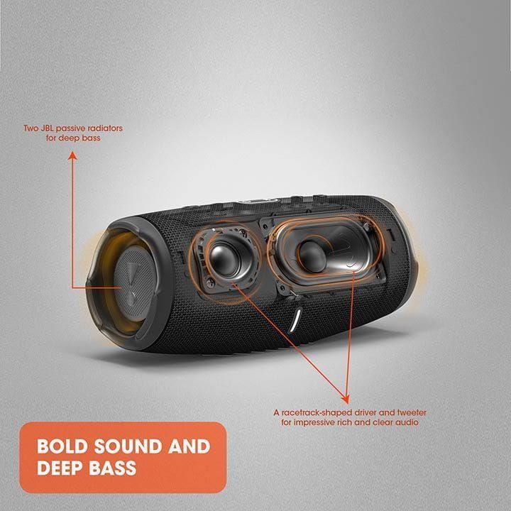 JBL CHARGE 5 Portable Waterproof Speaker with Powerbank - Black