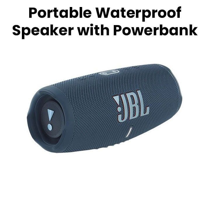 JBL CHARGE 5 Portable Waterproof Speaker with Powerbank - Blue