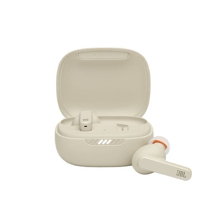 JBL Live Pro+ True wireless Noise Cancelling, 28-Hour Battery Life, And Crystal-Clear Calls Earbuds - Beige - JBLLIVEPRO+